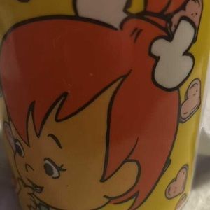 Vintage 1993 Flinstones pebbles and bam bam mug
